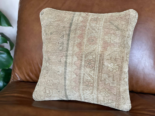 Pastel Vintage Persian Rug Pillow - Asli
