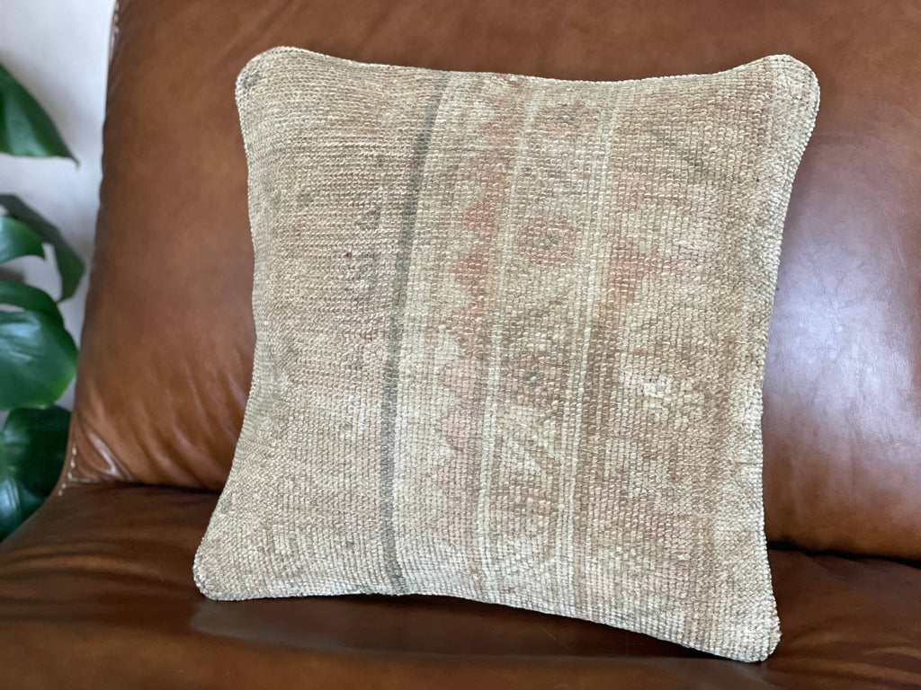 Pastel Vintage Persian Rug Pillow | Asli 16’