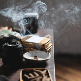 Patchouli + Driftwood Incense Cones, Tin of 30