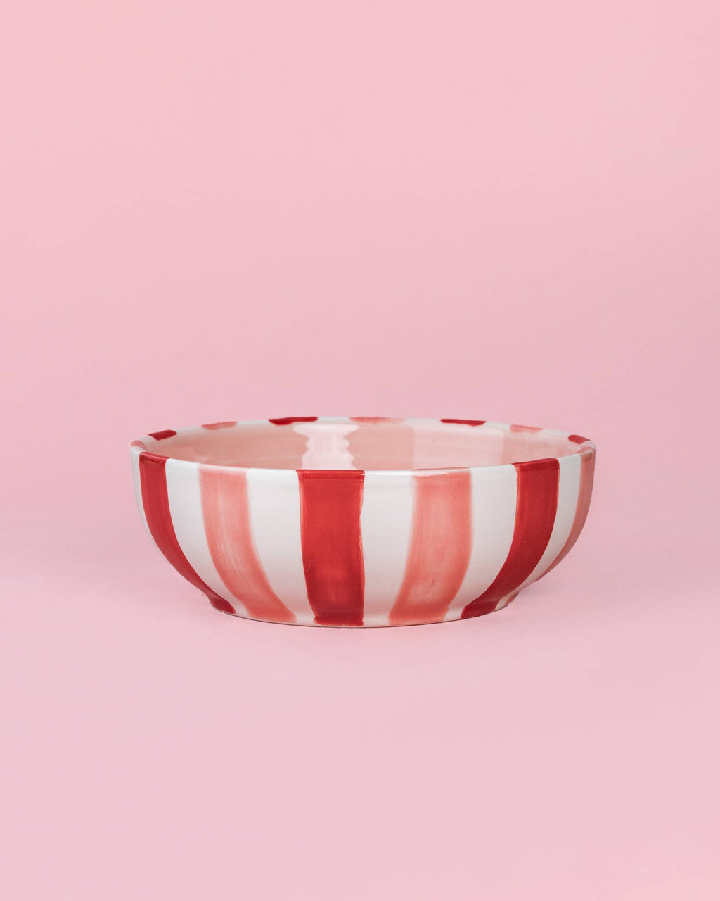 Ceramic Garlic Grater Plate - Medium Pink & Red - Sweetheart