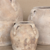 Blanc Beige Wash Vase With Handles Small