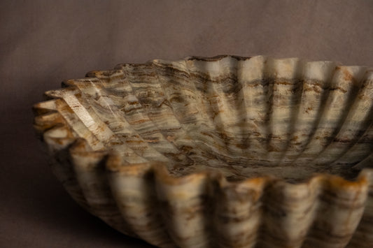 Round Fluted Bowl - Onyx
