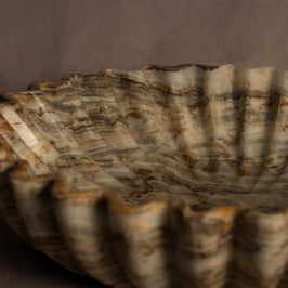 Bespoke Round Fluted Bowl - Onyx