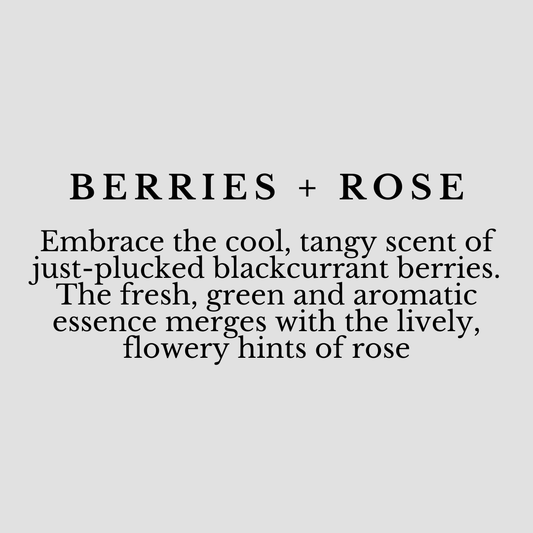 Berries + Rose - 4 oz Amber Glass Room+Linen Spray- Gold Top