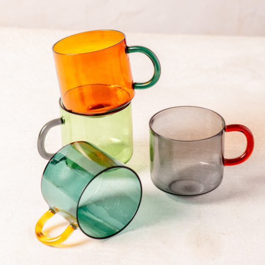 Niko Glass Mug, Amber