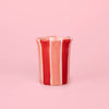 Artisanal Ceramic Mug Sweetheart Stripes Pottery Cup 250ml