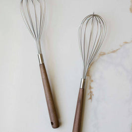 Kitchen Whisks with Wooden Handle