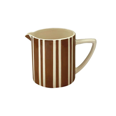 Brown Stripe Pitcher L16 P10.5 H12Cm