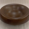 Sm Round Turned Serving Bowl Dark Walnut Dia 9.84"