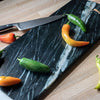 Milo Large Rectangle Black Marble Serving Cutting Board