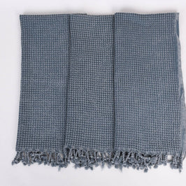 Organic Turkish Cotton Waffle Weave Hand Towel 20"x40"