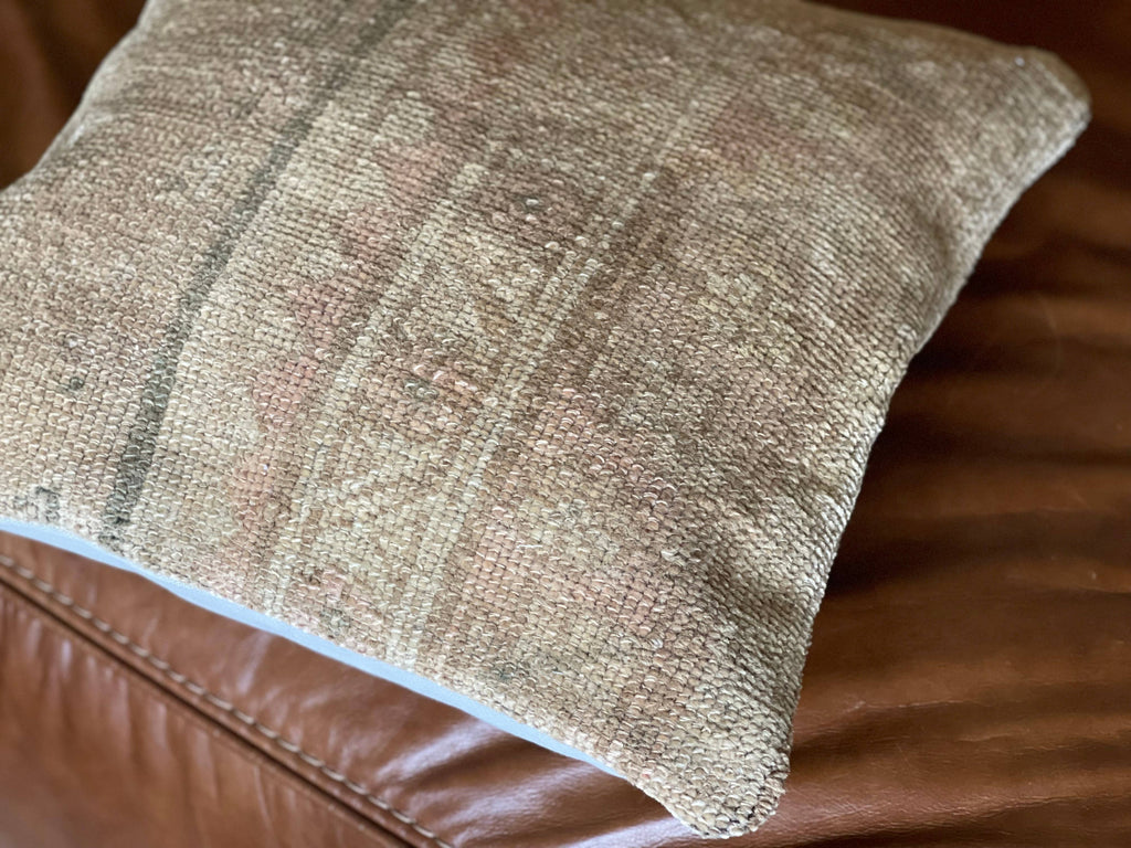 Pastel Vintage Persian Rug Pillow | Asli 16’