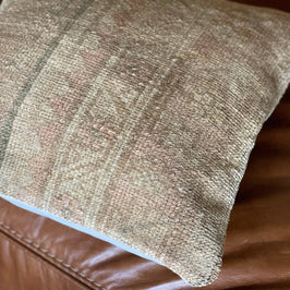 Pastel Vintage Persian Rug Pillow - Asli
