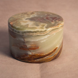Small Trinket Box - Onyx Multi Green