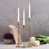 Candle Holder H 10.25" x Dia 2.25" Old Brass