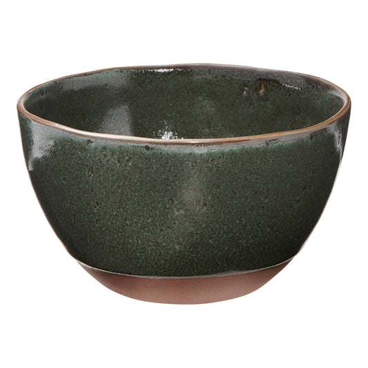 Deep Forest Matte Glaze Bowl - Dark Green