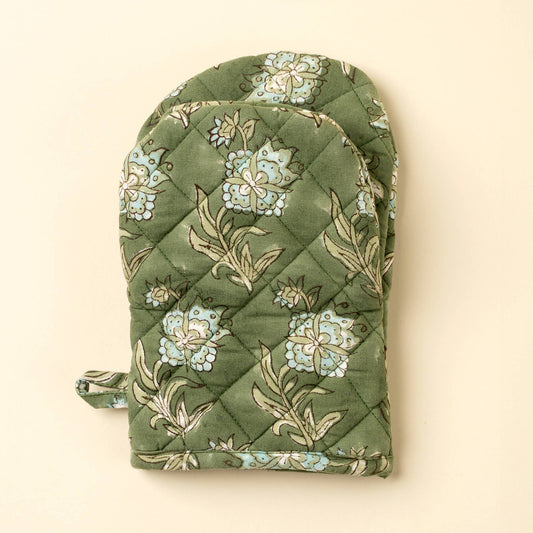 Elowen Block Print Oven Mitt