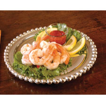 Medium Beaded Round Tray