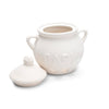 Ceramic Garlic Keeper, White, 5.75" x 5.25" x 5.5"