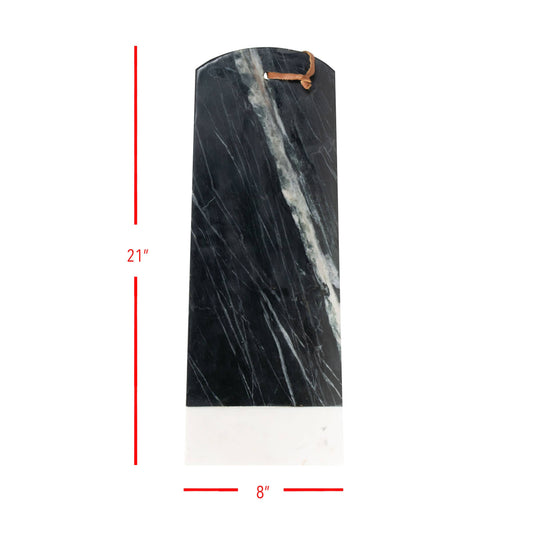 Milo Large Rectangle Black Marble Serving Cutting Board