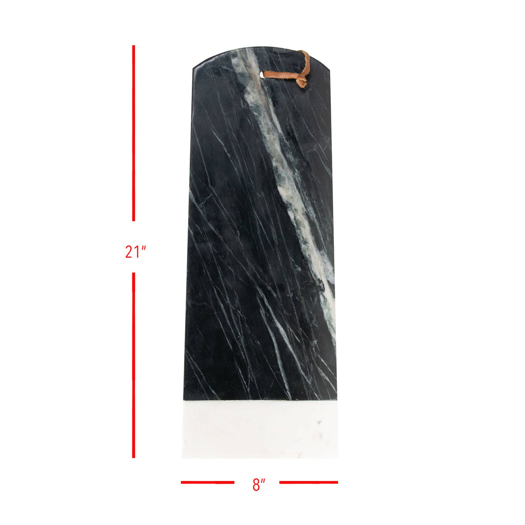 Milo Large Rectangle Black Marble Serving Cutting Board