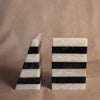 Striped Black & White Bookends