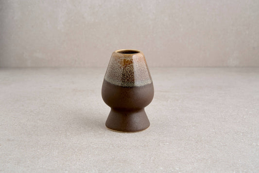 Brown Dripped Matcha Whisk Stand