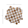 Checkered Wood & Resin Coasters (set of 4)