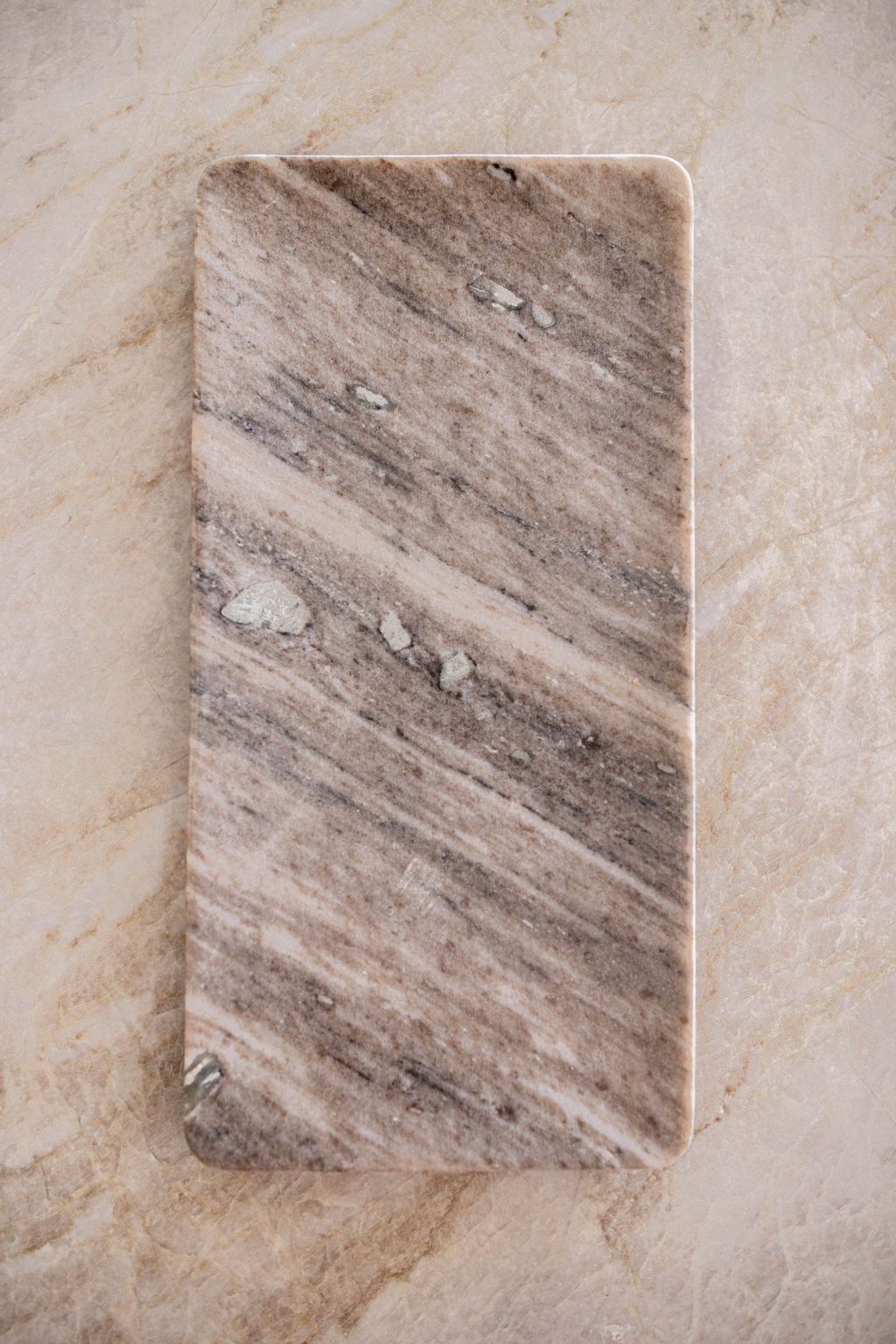 Beige Stone Vanity Tray