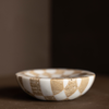 Checkered Travertine Dish