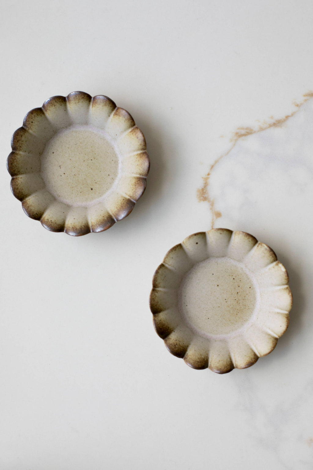 Scallop Ceramic Stoneware Pot