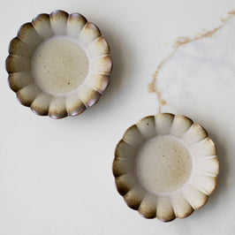 Scallop Ceramic Stoneware Pot