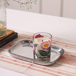 Engravable Rectangle Beaded Tray - Small