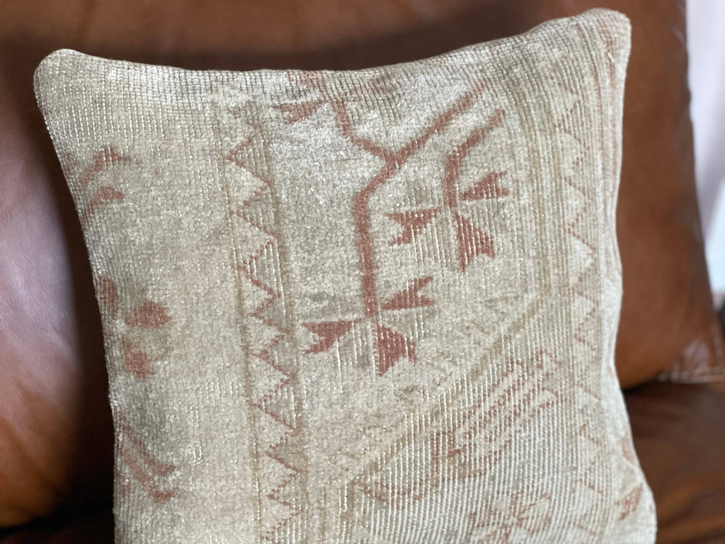 Vintage Turkish Rug Pillow |  Miray 16’