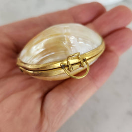 Mini Gold Mother of Pearl Trinket Box