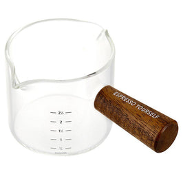 Espresso Yourself Measuring Glass with Wood Handle