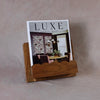 Mango Wood Scalloped Cookbook Stand