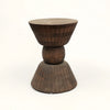 Handcrafted Pellet Drum Solid Wood End Table