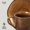 Organic Espresso coffee cup and Saucer 4.06 Oz Dijon