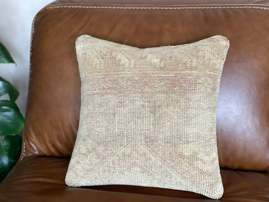 Pastel Vintage Persian Rug Pillow - Asli