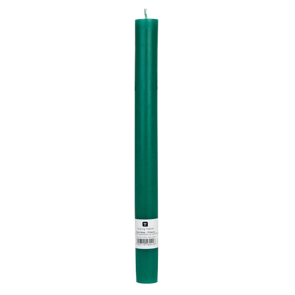 Green Straight Dinner Candle