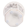 Plumeria Brown and White Ceramic Scented Candle