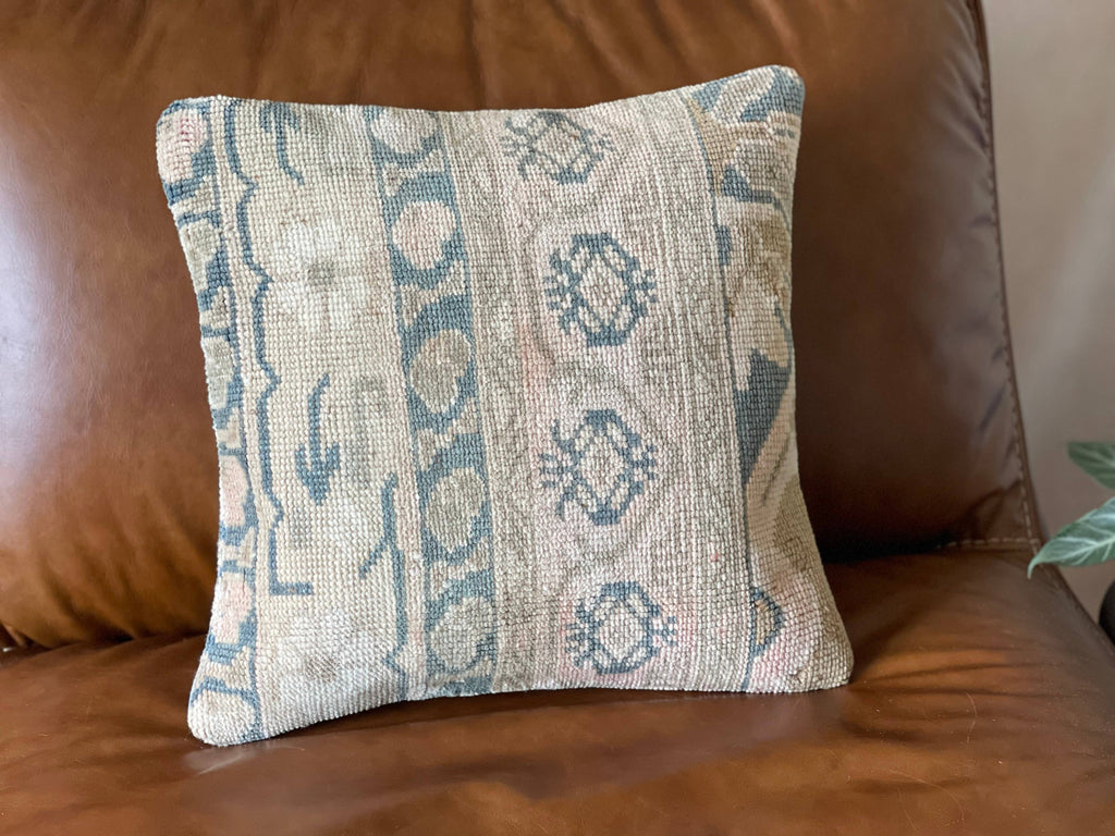 Zehra |  16' 
Vintage Turkish Rug Pillow