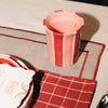 Artisanal Ceramic Mug Sweetheart Stripes Pottery Cup 250ml