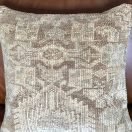 Pastel Vintage Persian Rug Pillow - Boho - Asli
