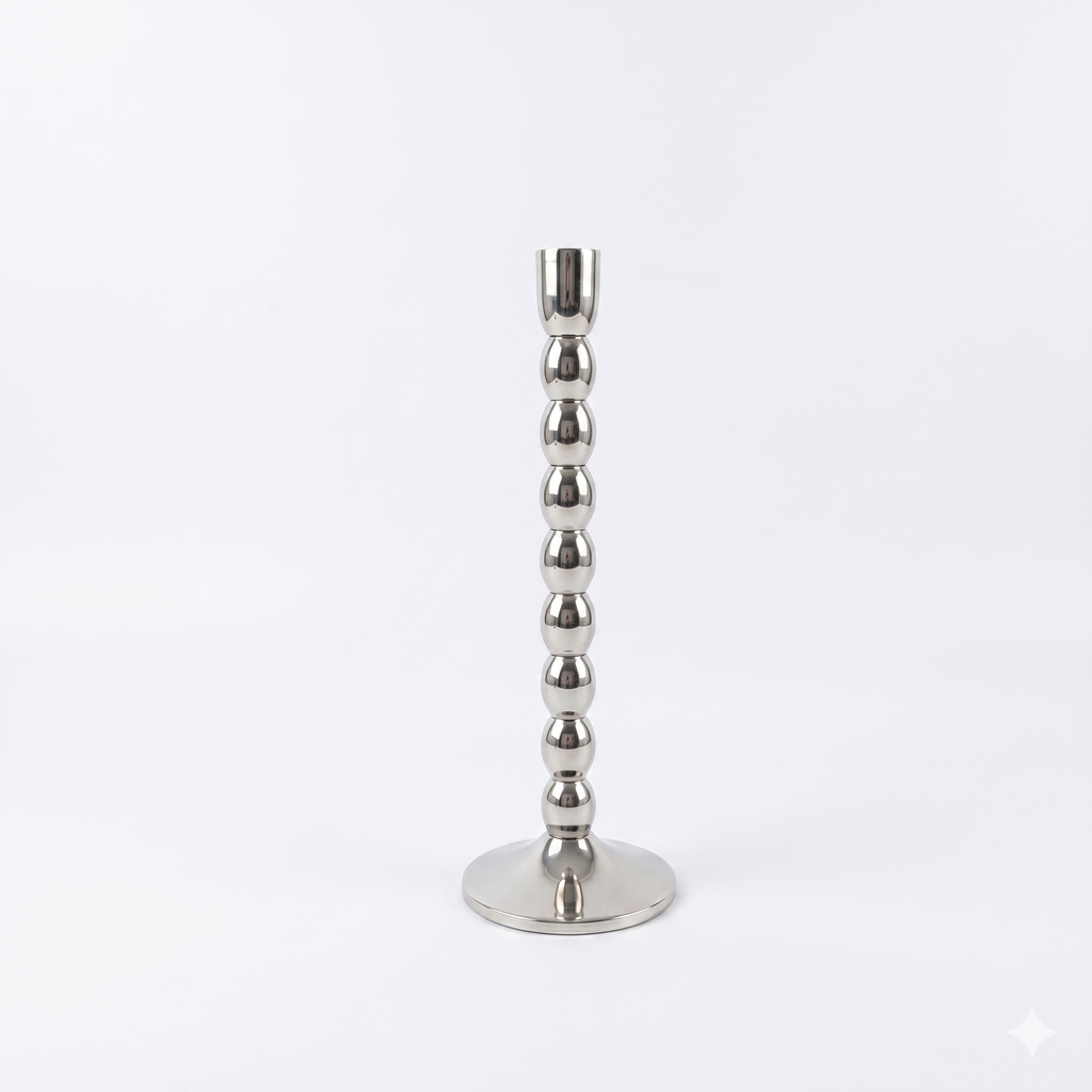 Large Silver Candle Stand