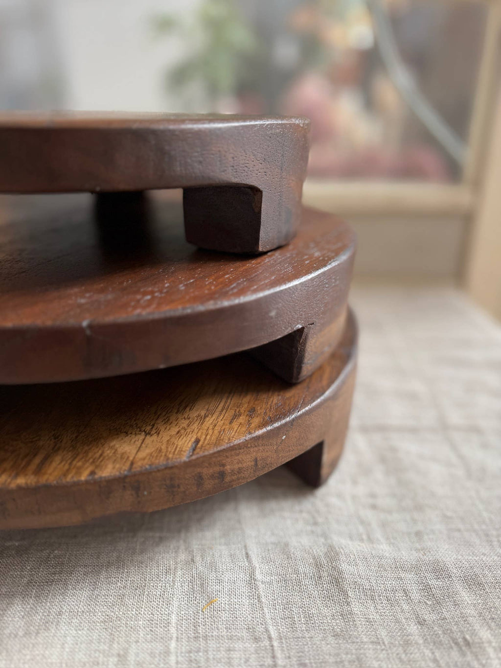 Found Wood Pedestal - Medium