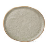 Matte Reactive Speckle Texture Glaze Platter - Beige