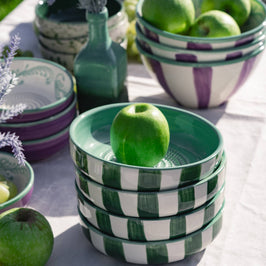 Garlic Grater Plate - Large Ceramic Green Jade