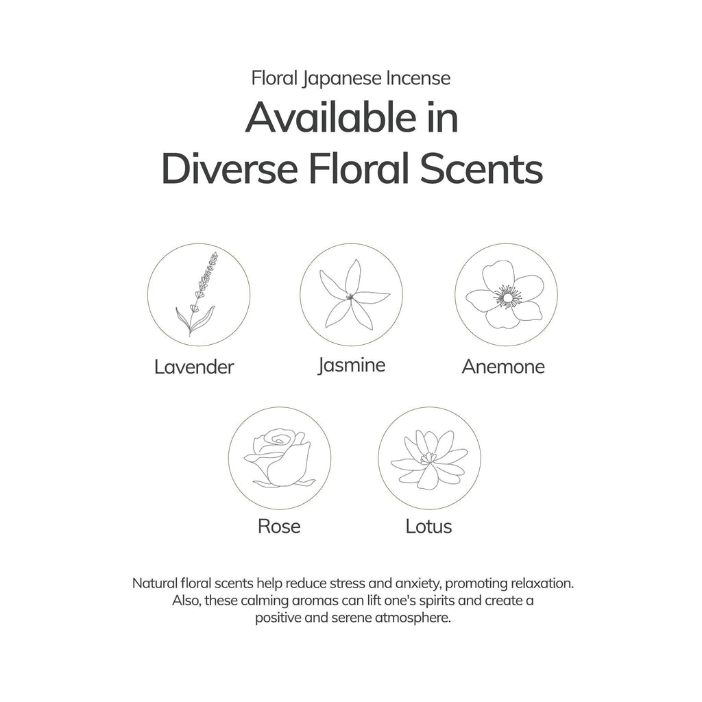 Lotus Japanese Incense Set | 30 sticks
